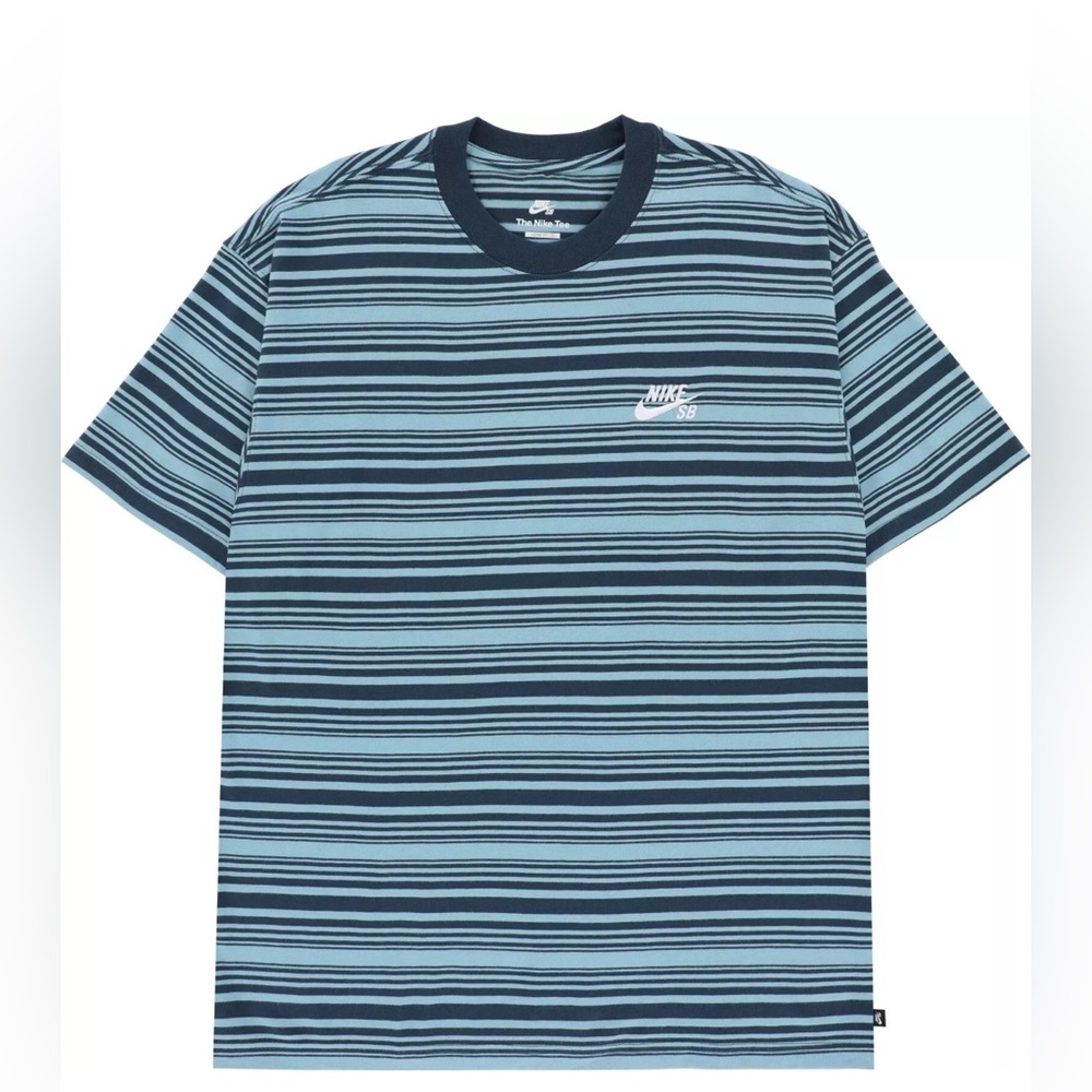 Brand New Mens Nike SB Max90 Skate Stripe T-shirt Denim Turquoise Size L